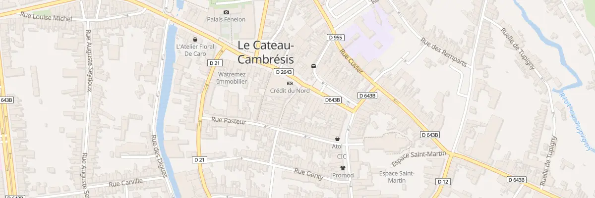 Plan du 1 Rue Paul Delplanche au Cateau-Cambrésis