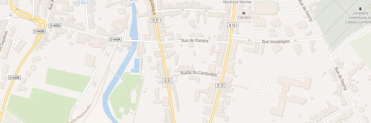 Plan du 10 Rle du Cambrésis au Cateau-Cambrésis