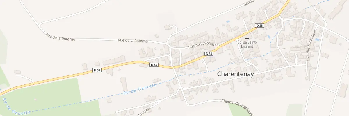 Plan du 2 Rue de Courson à Charentenay