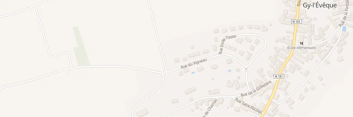 Plan du 13 Rue du Vigneau à Gy-l’Évêque