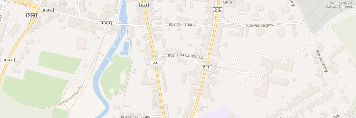 Plan du 3 Rle du Cambrésis au Cateau-Cambrésis
