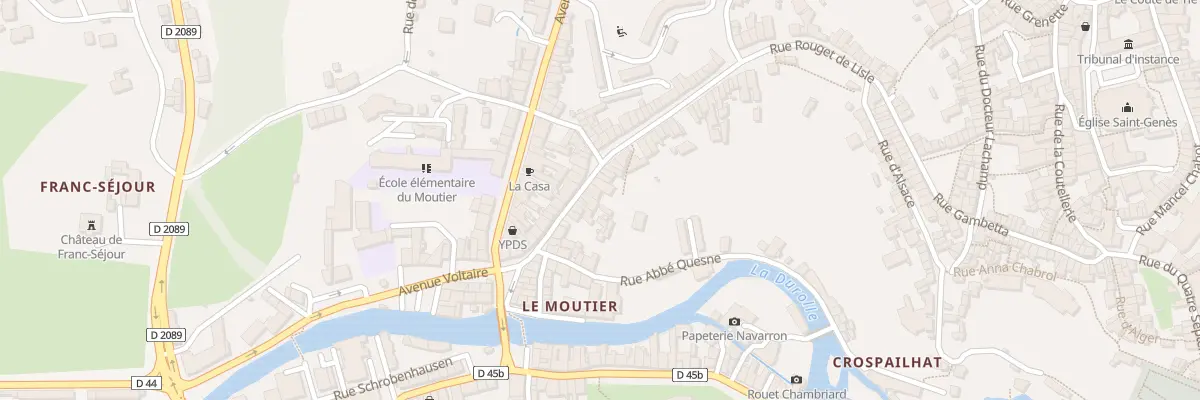 Plan du 78 Rue Rouget de l’Isle à Thiers