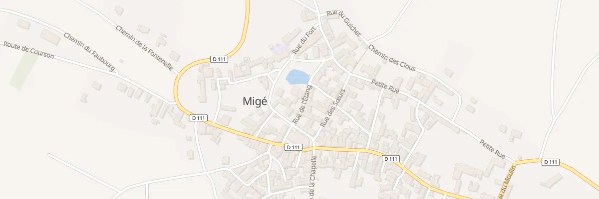 Plan du 5 Rue de l’Etang à Migé