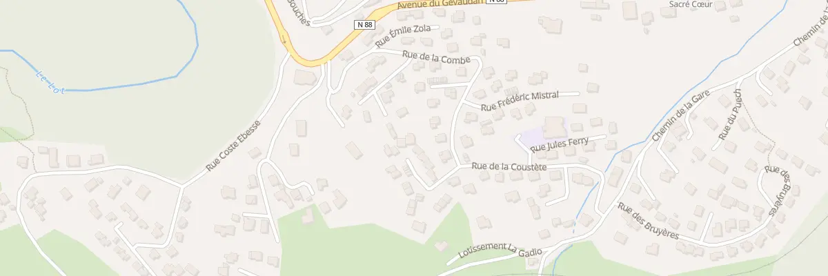 Plan du 10 Rue des Chenes à Badaroux