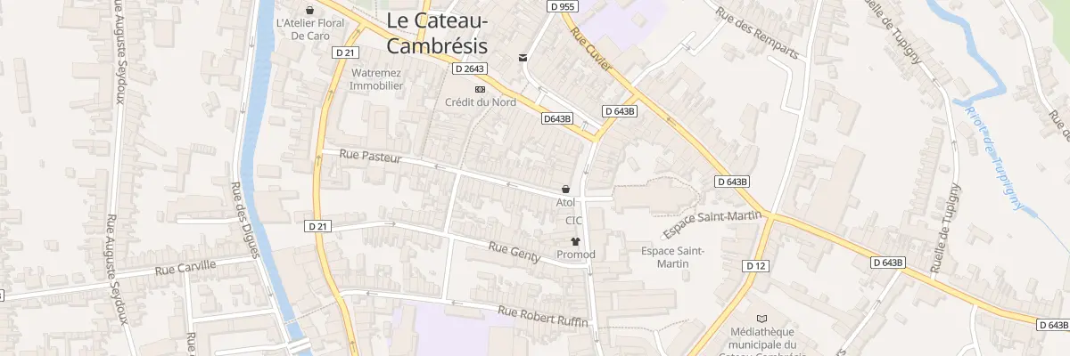 Plan du 8 Rue Pasteur au Cateau-Cambrésis