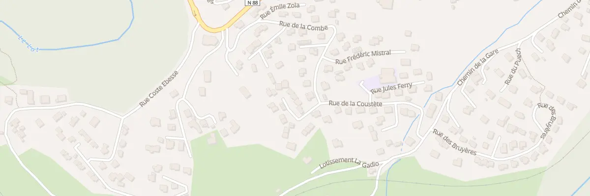 Plan du 6 Rue des Chenes à Badaroux