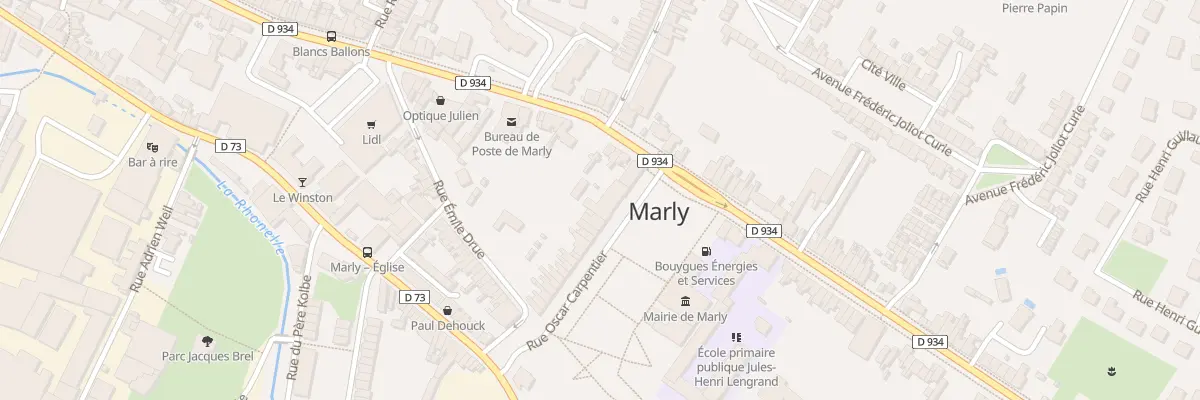 Plan du 9001 Rue Oscar Carpentier à Marly