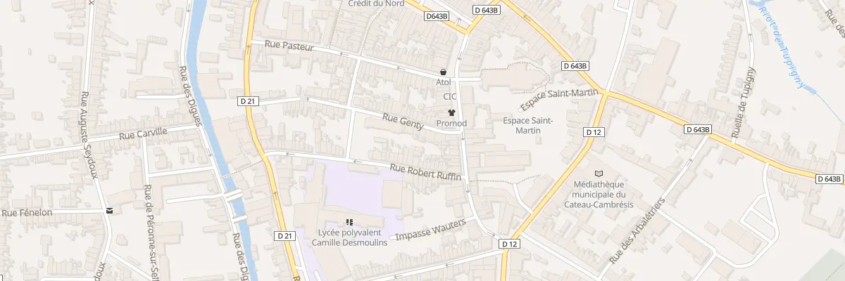 Plan du 5 Rue Genty au Cateau-Cambrésis