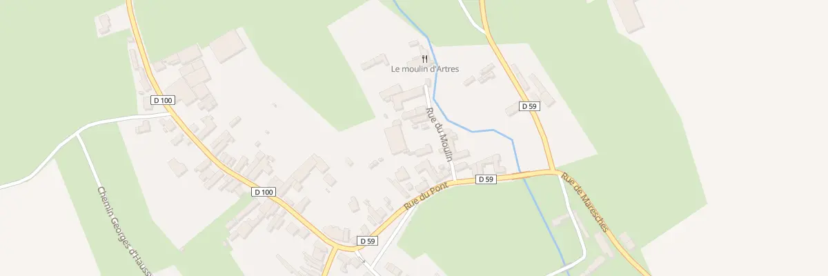 Plan du 3 Rue du Moulin à Artres