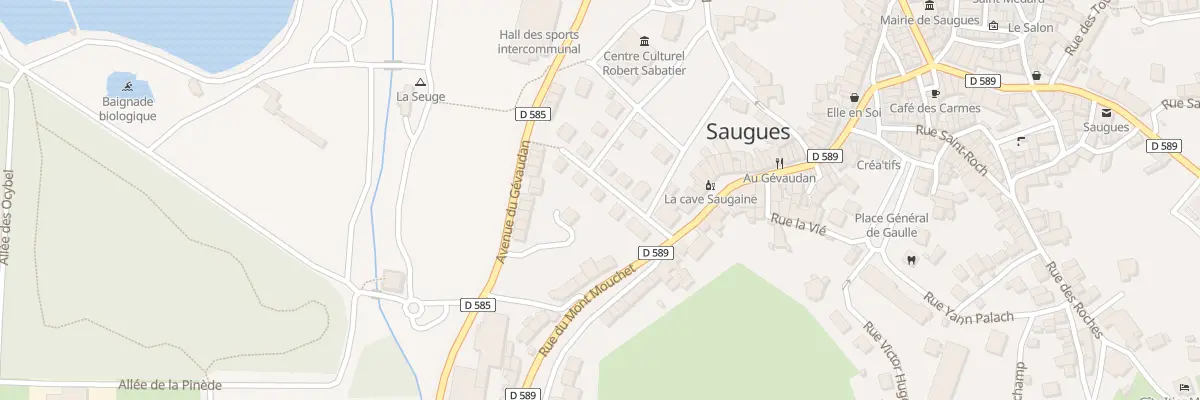 Plan du 5242 La Buge à Saugues