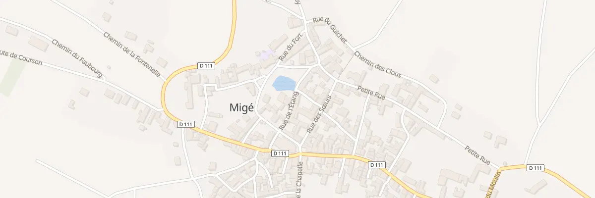 Plan du 6 Rue de l’Etang à Migé