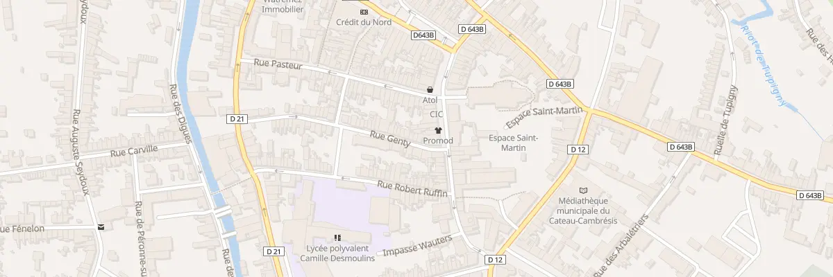 Plan du 2 Rue Genty au Cateau-Cambrésis