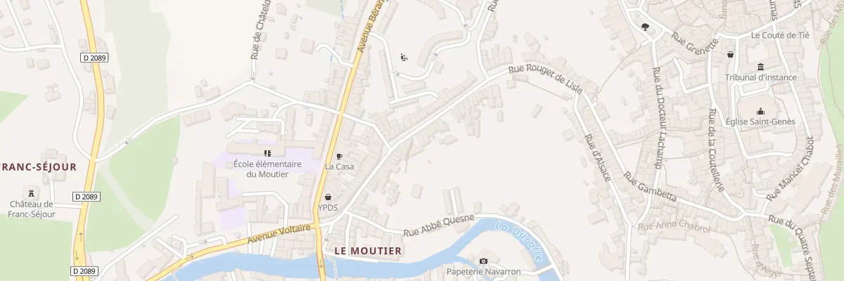 Plan du 60 Rue Rouget de l’Isle à Thiers