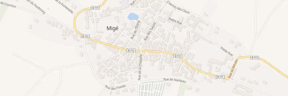 Plan du 13 Gr Grande Rue à Migé