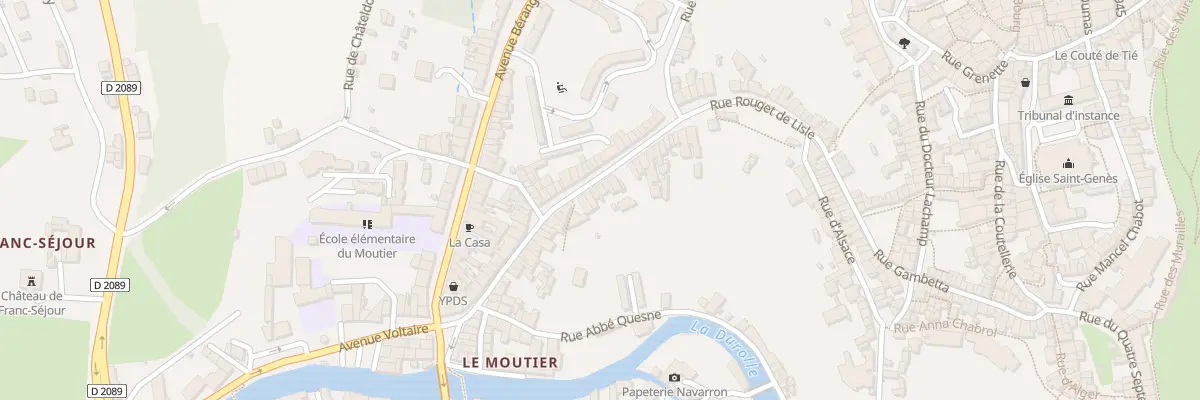 Plan du 56 Rue Rouget de l’Isle à Thiers