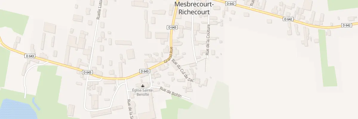 Plan du 1 Rue du Cul de Sac à Mesbrecourt-Richecourt