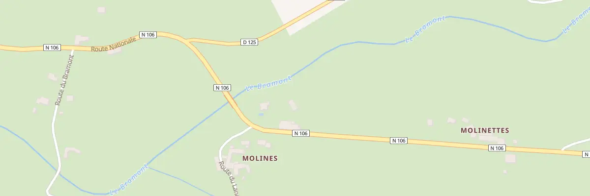 Plan du 98 Rte Nationale à Saint-Étienne-du-Valdonnez
