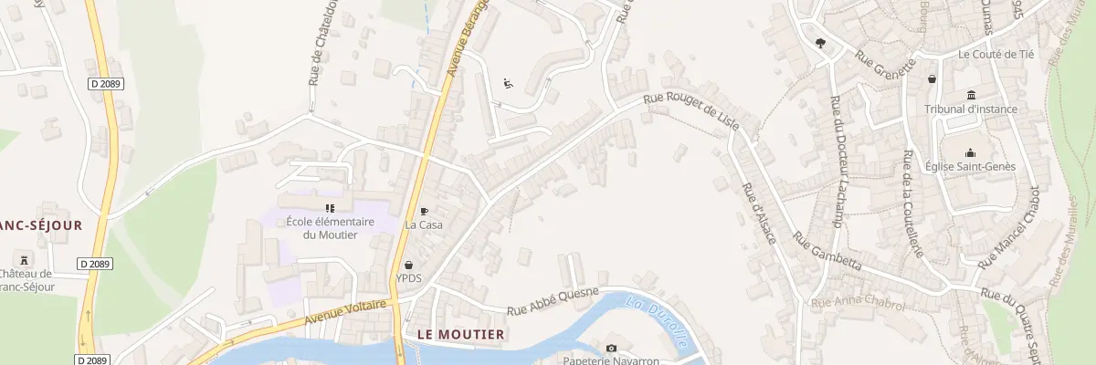Plan du 54 Rue Rouget de l’Isle à Thiers
