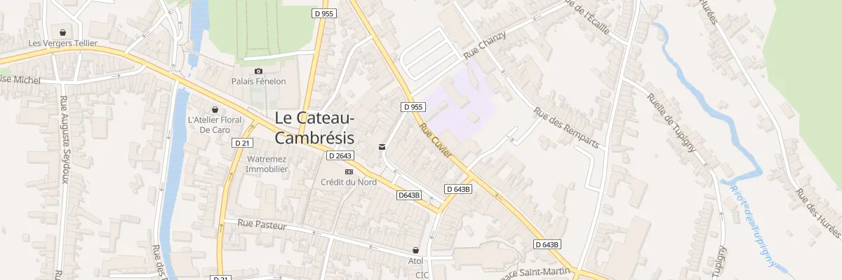 Plan du 6 Rue Cuvier au Cateau-Cambrésis