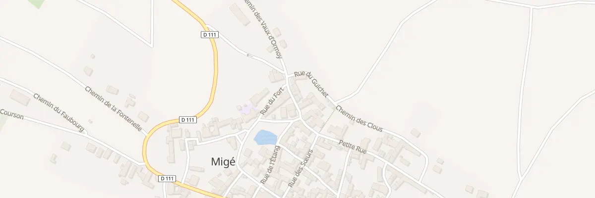 Plan du 5 Ptr Petite Rue à Migé
