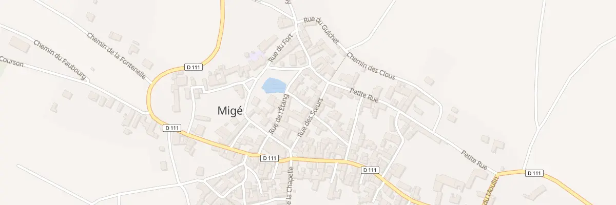 Plan du 3 Rue du Ruisseau à Migé