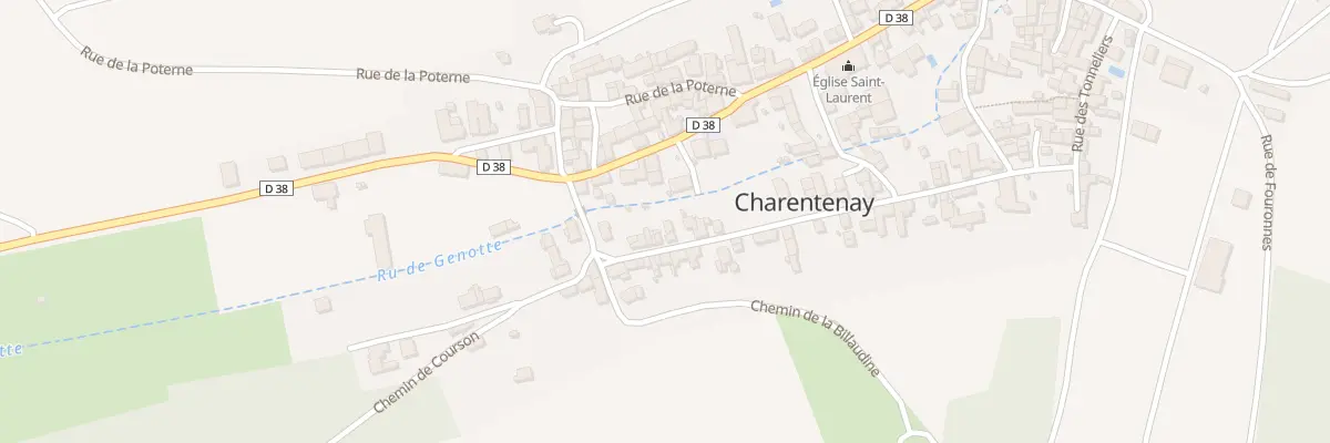 Plan du 20 Vc Petite Rue à Charentenay