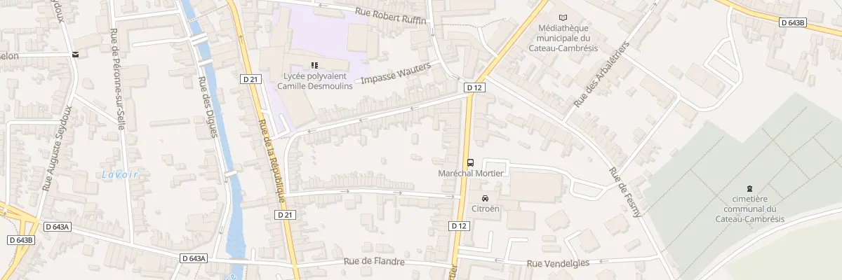 Plan du 5 Rue Louis Carlier au Cateau-Cambrésis