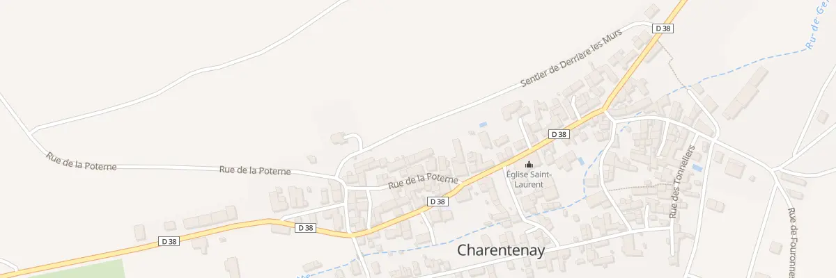Plan du 6 Rue de la Poterne à Charentenay