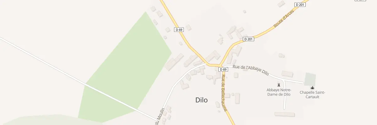 Plan du 2 Rue du Moulin (dilo) à Arces-Dilo