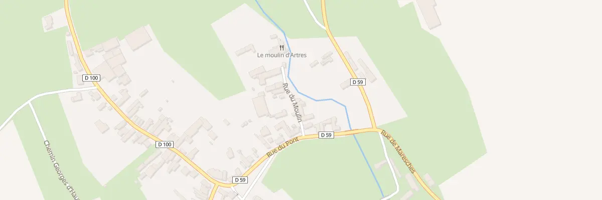 Plan du 8 Rue du Moulin à Artres