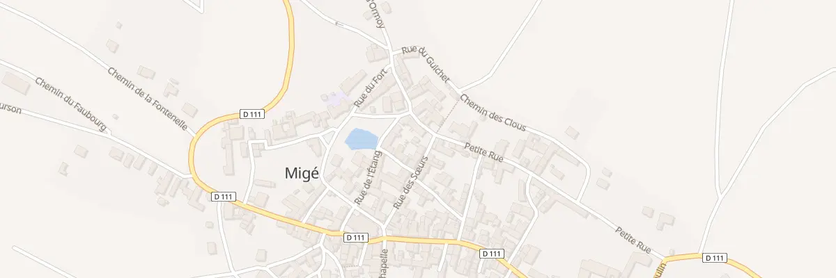Plan du 4 Petite Rue à Migé