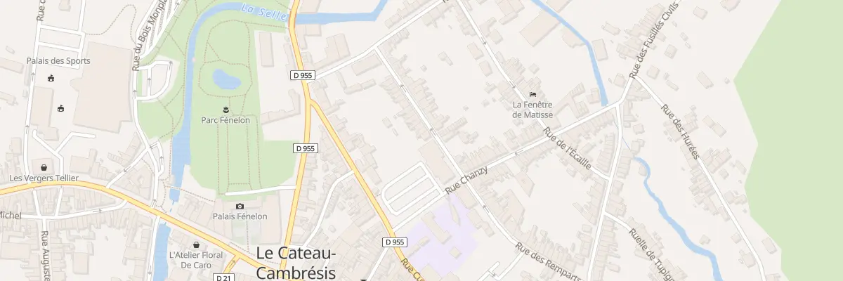 Plan du 25 Rue des Remparts au Cateau-Cambrésis