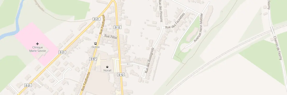 Plan du 6 Rue des Rossignols au Cateau-Cambrésis