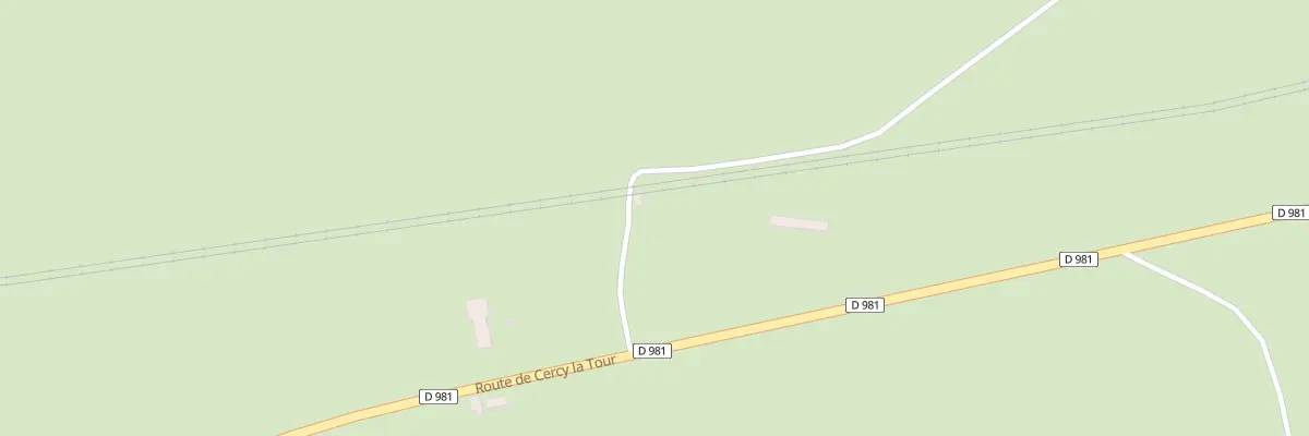 Plan du 10 Rte de Cercy la Tour à Champvert