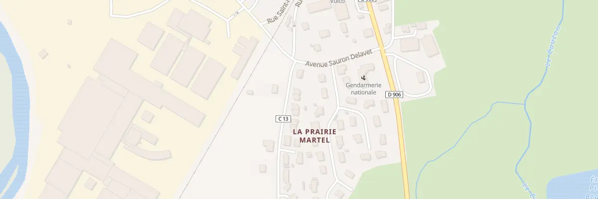 Plan du 13 Rue Jules Vallès à Courpière