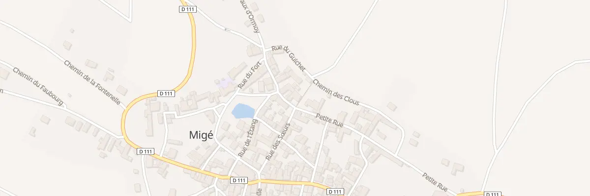 Plan du 11 Petite Rue à Migé