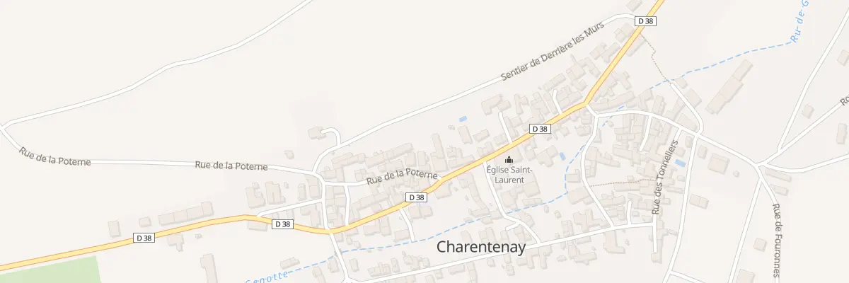 Plan du 52 Grande Rue à Charentenay