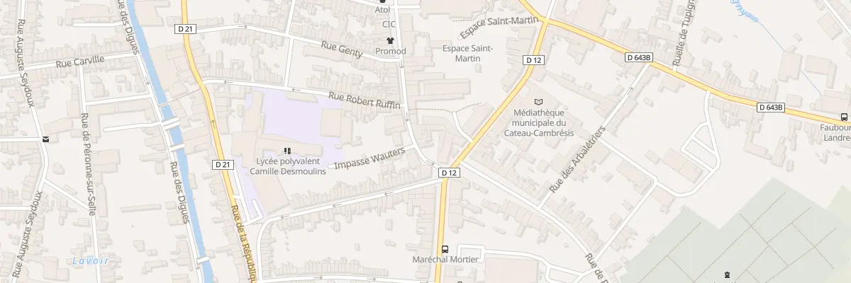 Plan du 41 Rue Jean Jaures au Cateau-Cambrésis