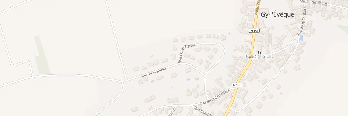 Plan du 17 Rue Emile Tissier à Gy-l’Évêque