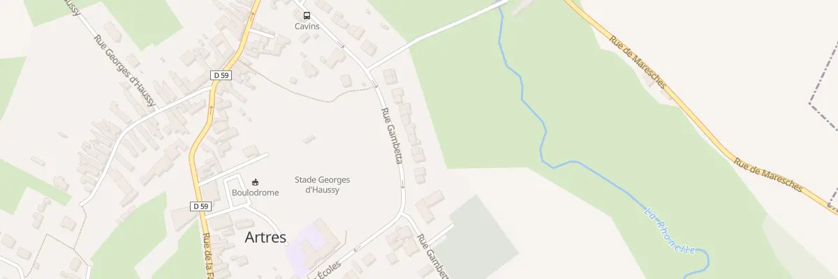 Plan du 31 Rue Gambetta à Artres