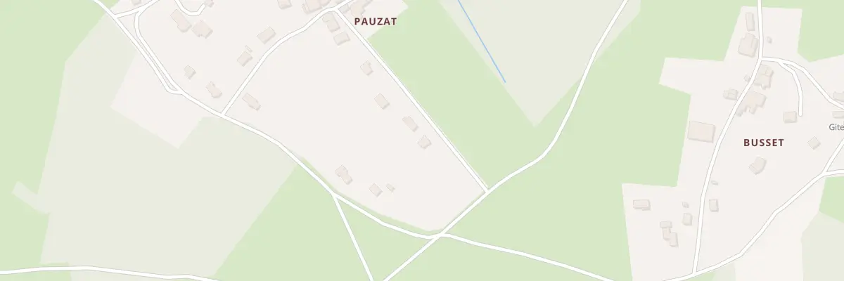Plan du 5614 Pauzat à Escoutoux