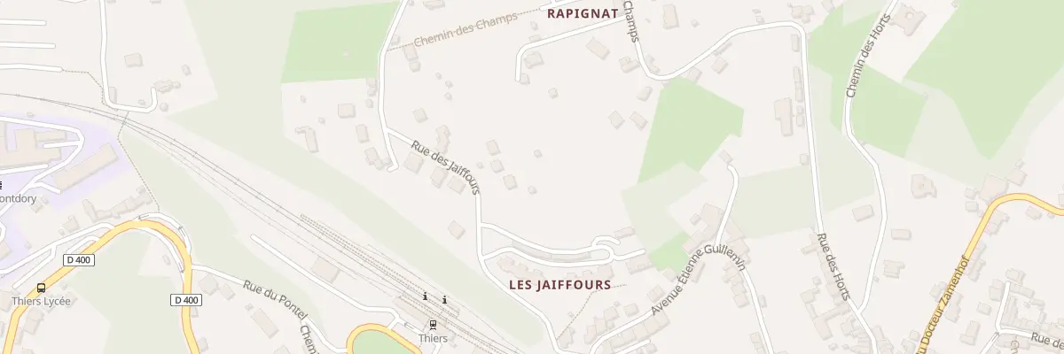 Plan du 5 Rue des Jaiffours à Thiers