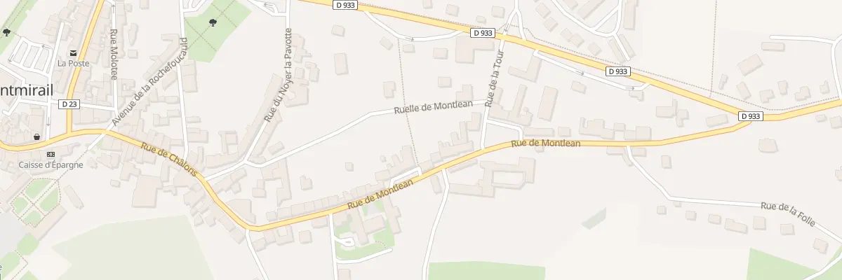 Plan du 36 Rue de Montlean à Montmirail