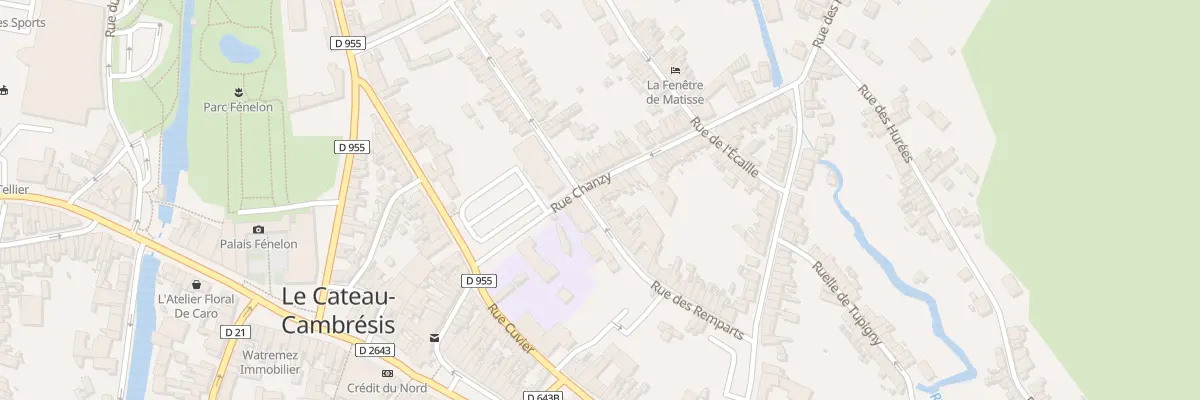 Plan du 2 Rue Chanzy à Prouvy