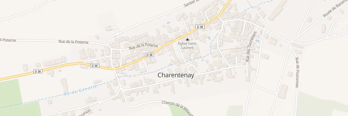 Plan du 2 Pl de l’Eglise à Charentenay