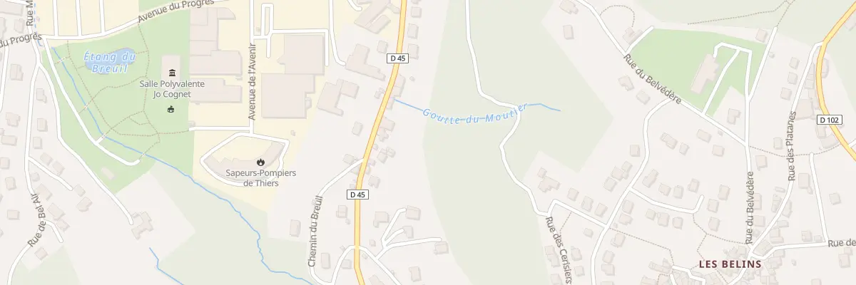 Plan du 32 Av de la Libération à Thiers