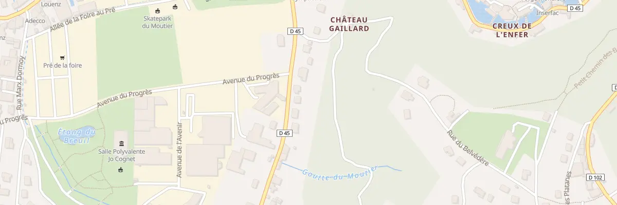 Plan du 16 Av de la Libération à Thiers