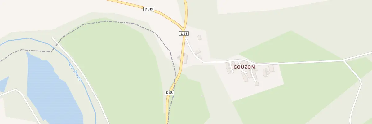 Plan du 5213 Gouzon à Escoutoux