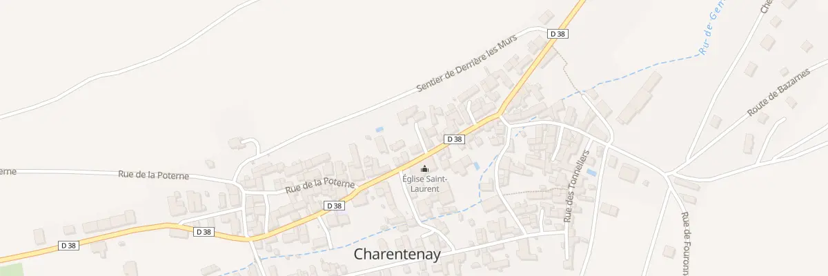 Plan du 38 Grande Rue à Charentenay