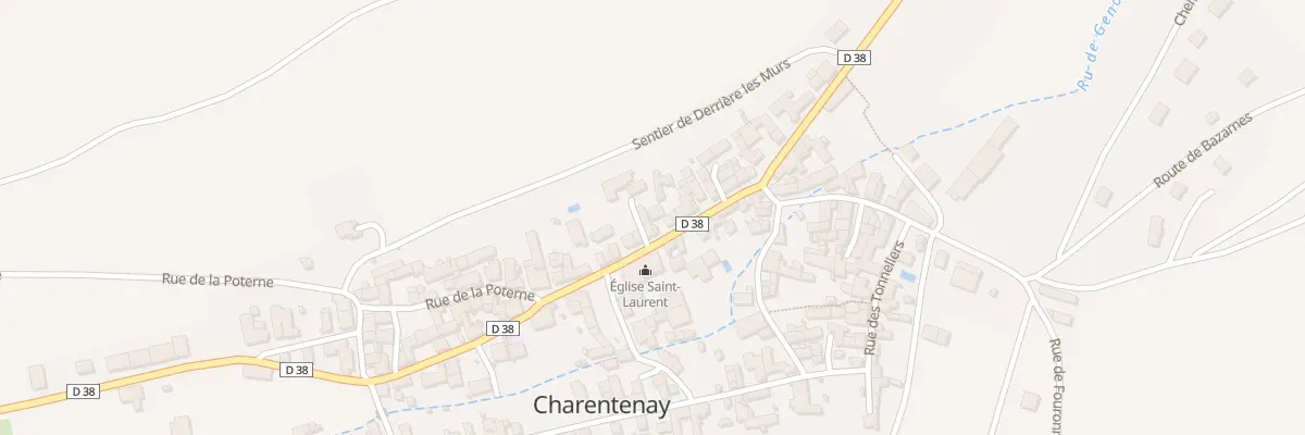 Plan du 34 Grande Rue à Charentenay